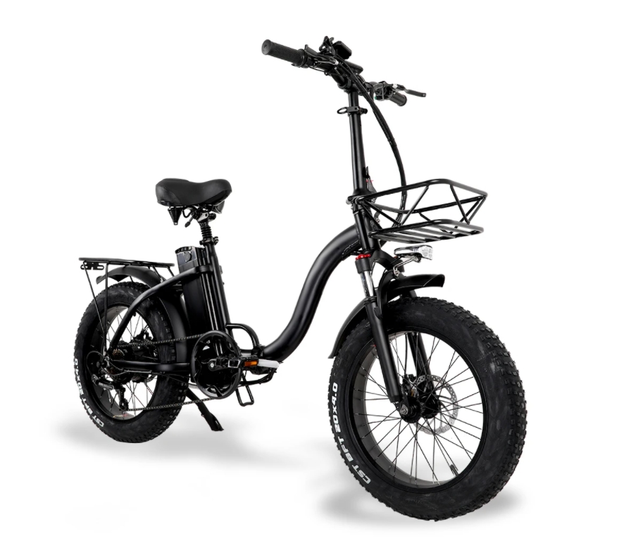 20 Inch Fat Tire Electric Folding Bike 48V 750W 7 Speed Foldable E Bikes