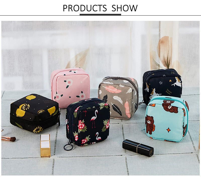 Zippered Multifunction Polyester Waterproof Make Up Bag