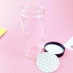 20 OZ 600ml FDA Clear Empty Plastic Food Storage Jars With Lids