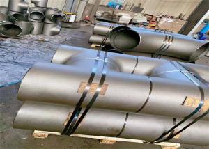 China EN10253-2 Carbon Steel Tee Butt Weld Sandblasting 50mm Pipe Tee factory