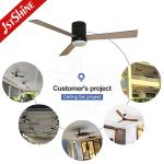 CCC 52 Inch 3 Plywood Blades Flush Mount Ceiling Fan With Silent DC Motor