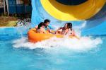 Commercial Trumpet Fiberglass Water Slides For Families / Water Amusement Park