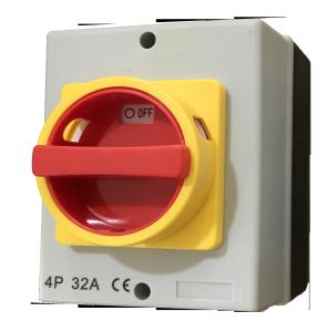 China HAROK 63A 25 Amp Rotary Isolator For PV 690V Rotary Cam Switch Waterproof Cover Box factory