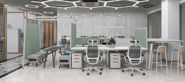 White Ergo Task Chair with Headrest Mesh Revolving Ergonomic Office Chair