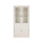 Waterproof Knock Down Sliding Glass Door Metal Display Cabinet