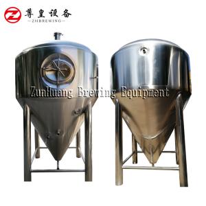 China Vertical 1000 Liters Beer Fermentation Tank Home Brew Fermenter For Brewery factory