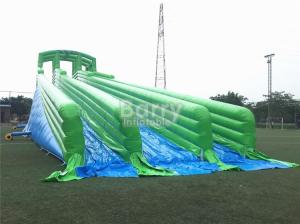 China Durable Giant Inflatable Slide , Green 10000ft Blow Up factory