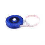 Blue Semi Transparent Custom Logo Tape Measure Circular shape OEM ODM