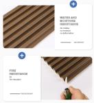 Indoor Interior Decoration Wood Color Energy-Efficient Weatherproof Anti-Scratch
