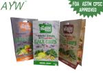 Stand Up Mylar Food Bags Heat Sealable Flat Bottom Gusset Bags For Dried Fruit