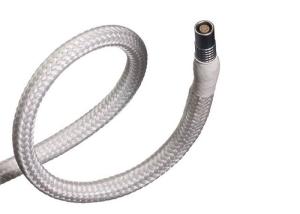China Flame Retardant Automotive Braided Sleeving White Color For HDMI Cables factory