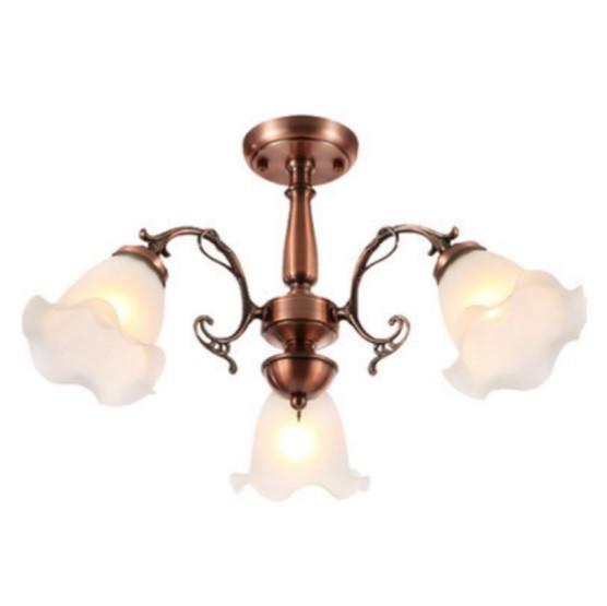 Lily Of the Valley European Style Red Bronze Chandelier for living room hotels 3