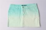 98% Cotton 2% Spandex Women's Skirts Clothing Gradient Color