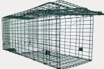 50cm Galvanized Large Cat Trap Cage Catch And Release Humane Animal Cage Trap