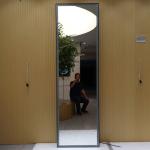 Wooden Frame Led Full Length Mirror Color Temperature Adjustable Led Full Body