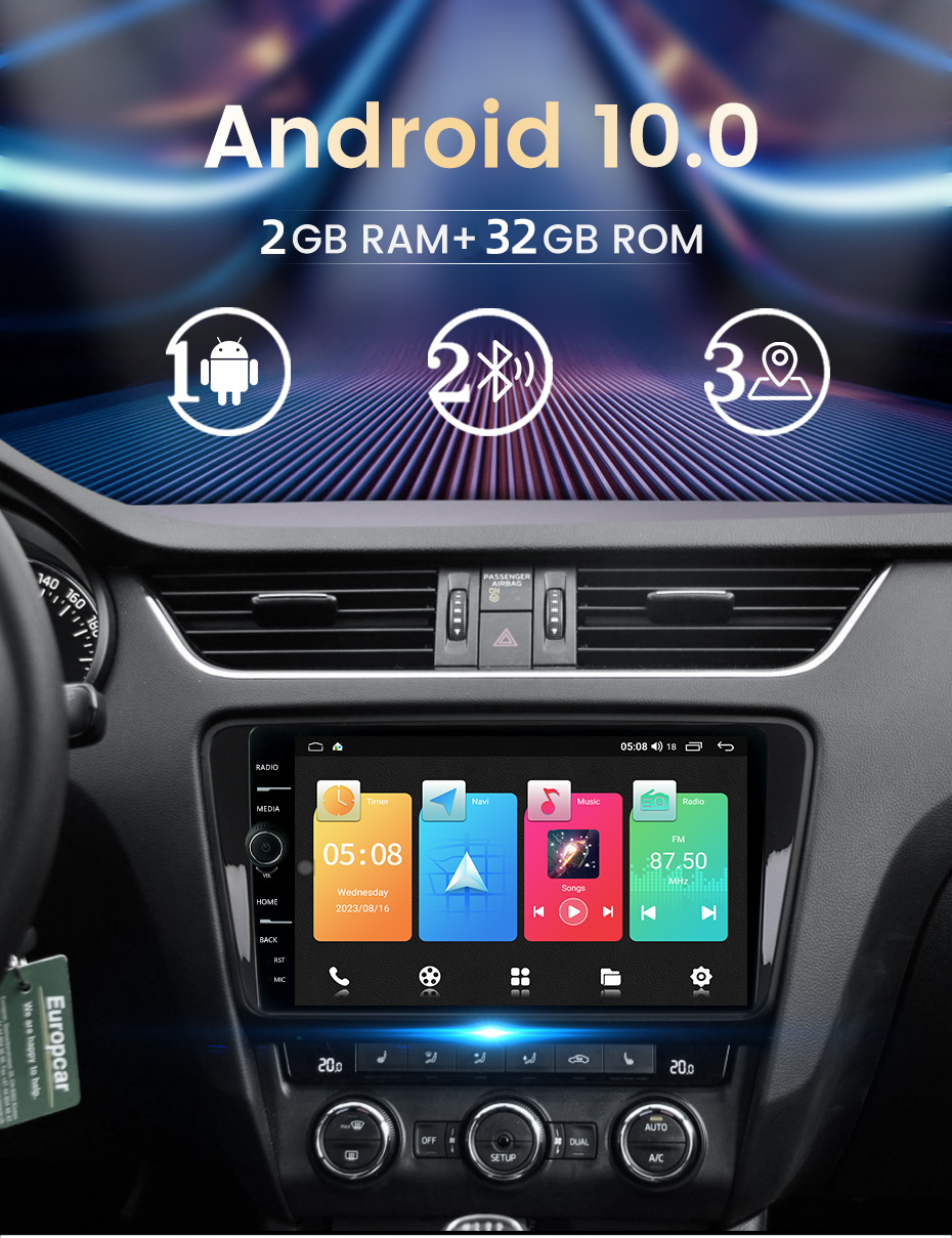 Full-fit 9 Inch Touch Screen Android GPS Navigation System for Universal Car Year