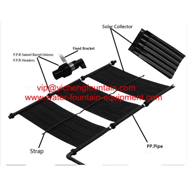 Polypropylene Swimming Pool Control System Solar Heating Panels