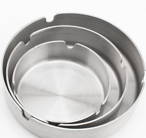 Round/ Stainless Steel Ashtray Ashtrays for Outdoors and Home/Car Ash Tray for Home Office Decoration