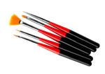 Emily Short Nylon Hair Nail Art Brushes And Tools With Wooden Handle