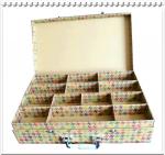 Jewellery &Trinket Box kraft paper 2 tier suitcase with handle