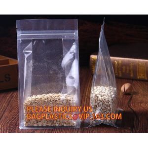 pp k crystal bag, polypropylene zipper Plastic zipper/zip/k/ bags houseware