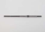 Silver Knurled Stainless Steel Shaft / Slender Shaft For Industrial Equipment