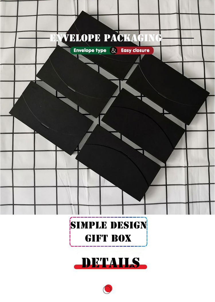 Custom Logo Biodegradable Kraft Paper Phone Case Packaging Box Gift Packing Envelope Shape Scarf Package Box