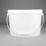 Food Grade Oval Plastic Storage Bucket with Woven Bag PE Bag Packaging