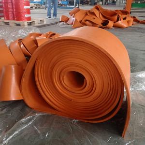 China Orange Rubber SBR Conveyor Skirt Board Belt Conveyor Side Skirt factory