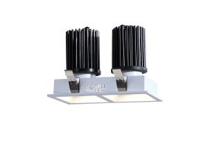China Vellnice Double Heads Adjustable 2*15W Square Recessed Lighting R3B0621 factory