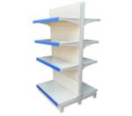 Steel supermarket shelves gondola shelving double-sided supermarket shelves