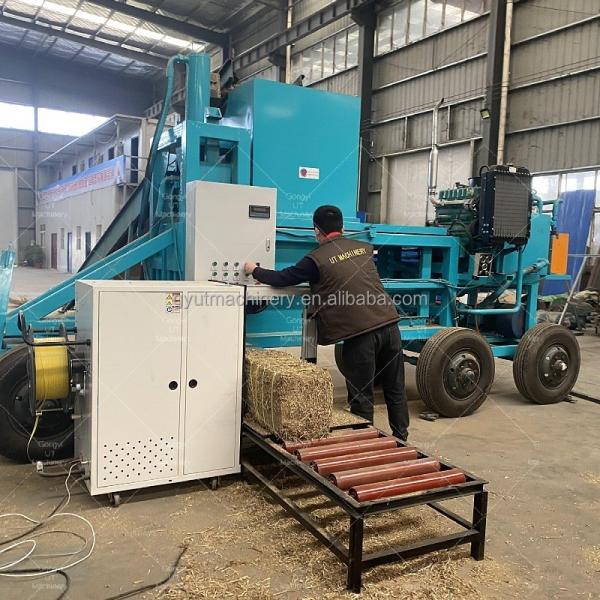 Combined Silage Baler Wrapper Machine for Hydraulic Straw Alfalfa Cotton Seeds