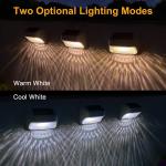 Solar Powered Fence Light LED Outdoor Waterproof Courtyard Wall Light Decorative