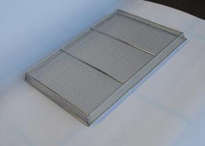 China 12 X 16 5mm Diameter Stainless Steel Mesh Tray Drying Cannabis factory