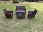 China Factory Wholesale Rattan Sofa Waterproof Design Indoor Outdoor Sofa Table