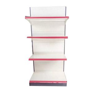 China White Storage Shelf Rack Supermarket Metal Display Racks Medium Duty factory
