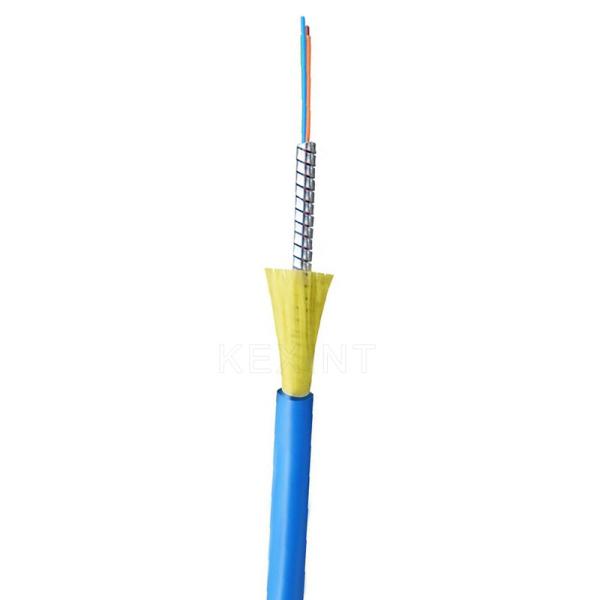 KEXINT Armoured Anti Rodent Indoor Fiber Optical Cable GJSFJV One Tube With 2
