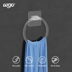 5KG Wall Mounted Bathroom Towel Ring Holder 16cm Diametre With Sticker