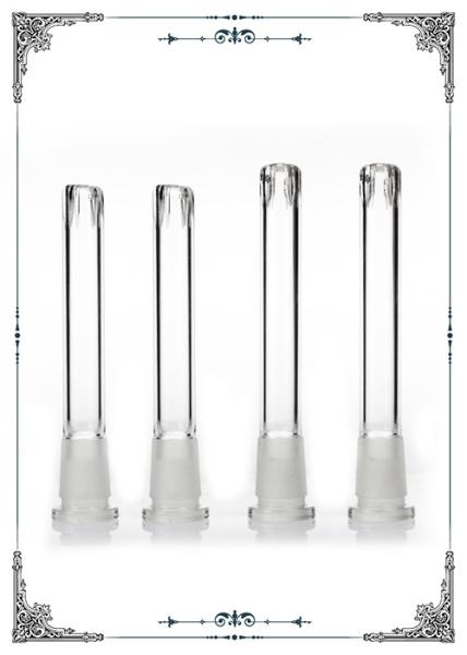 Glass Downstem 3.5 Inch 4 Inch Vertical Slits For Hookah Accessories Water Pipes