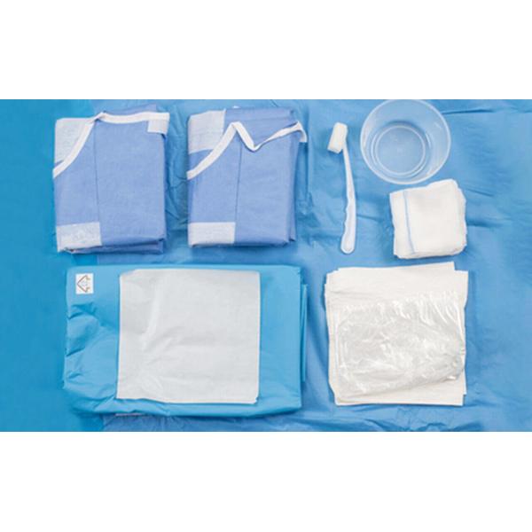 China Sterilized Laparoscopy Drape Set Medical Single Use Surgical Laparoscopy Pack factory