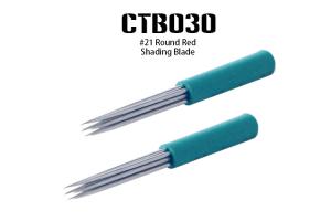 China Green Round Medical Stainless Steel Tattoo Needles Gamma Rays Sterilized factory