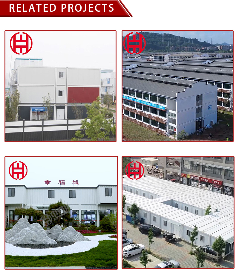 Customized Color Shipping 40ft Foldable Mobile Fabricated Container Houses for Small Hotel