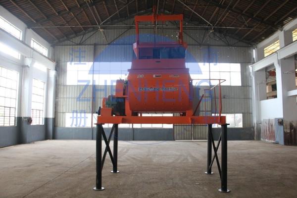 Block Production Line Twin Shaft JS750 Concrete Mixer Custom Color Short Working