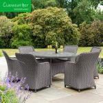 Modern Outdoor Furniture Patio Rattan Armchair Wicker Dining Chair with