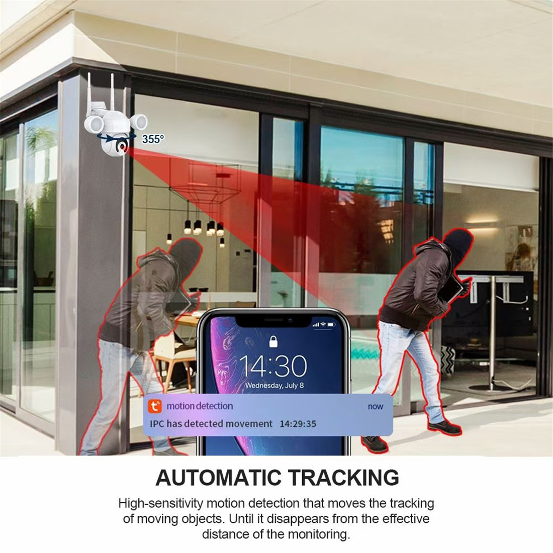 Smart Courtyard Light Wi-Fi Camera(KS-X8)