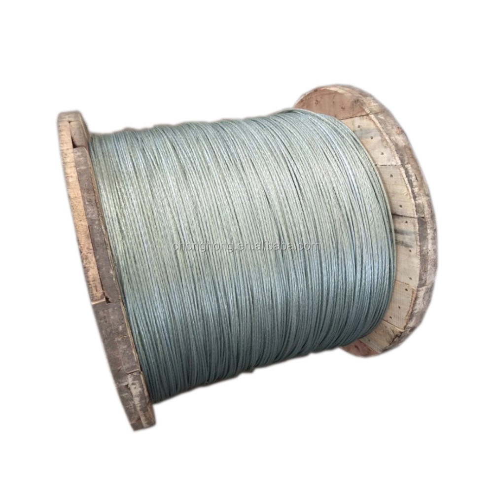 0.8mm-4.9mm Construction IEC 888 Zinc-Coated Steel Wire Strand Conductors