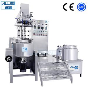 China Electricity heating Vacuum Emulsifier Mixer Body Lotion Cream Cosmetic Mixer Equipment factory