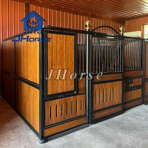 China Galvanized Steel Custom Build Bamboo Horse Stable Planks Stall Fronts factory