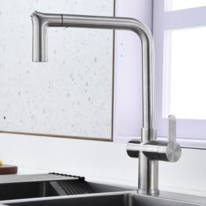 China Eco Friendly Touch Activated Kitchen Faucet Ergonomic Pull Out Spray Tap factory