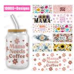 Custom Mama'S Day UV DTF Transfers For Libbey Glass Tumblers Durable And